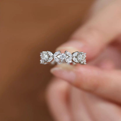 Moissanite Butterfly Band
