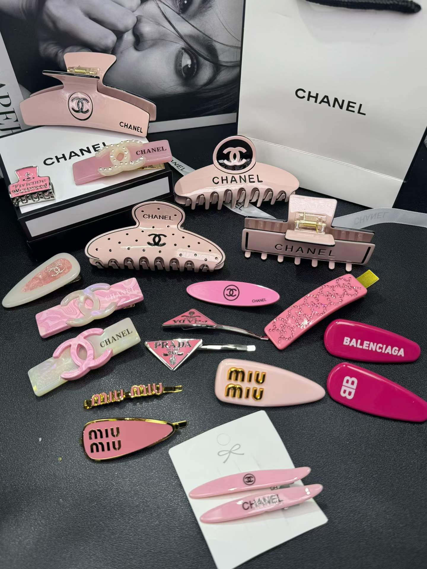 Chanel Miu Miu Hair Clip Set