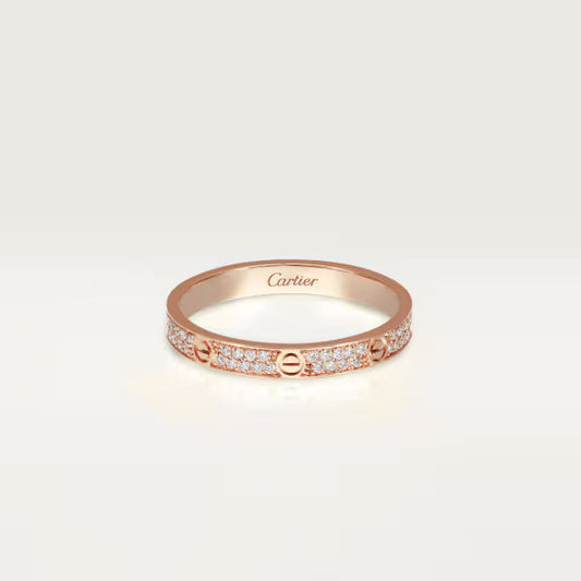 Cartier Love Ring Mini Model Paved