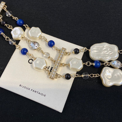 Chanel Pearl Sweater Necklace Choker
