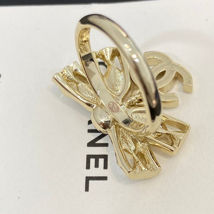 Chanel Bowknot Gold Diamond Ring