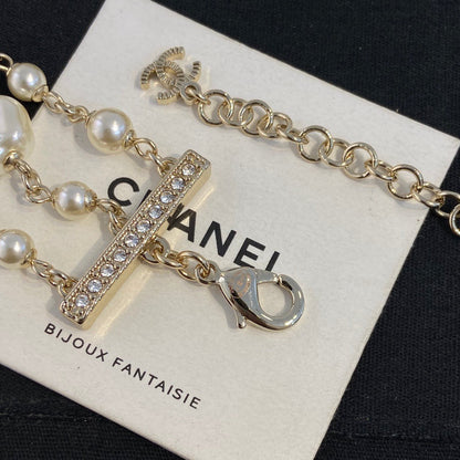 Chanel Pearl Sweater Necklace Choker