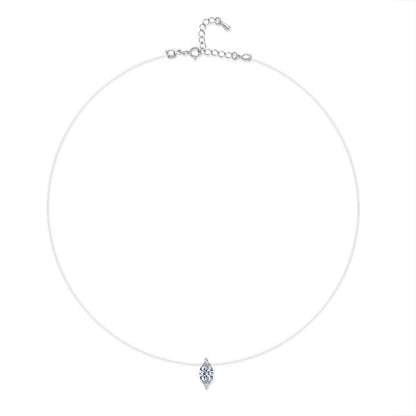 1 Carat Marquise-Shaped Mermaid Tears Moissanite Pendant Necklace