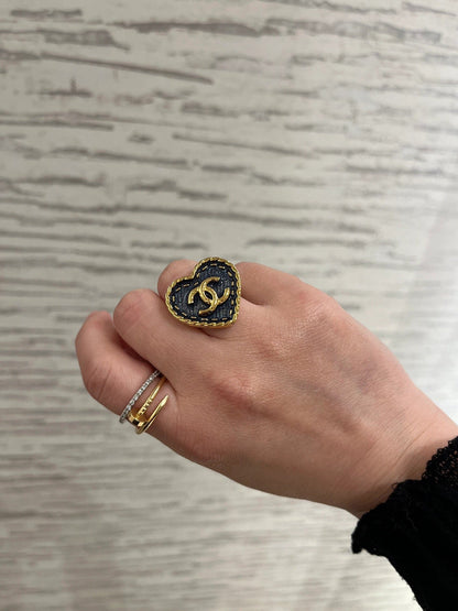 Chanel Denim Ring