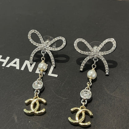 Chanel Double Knot Necklace Bracelet Earrings