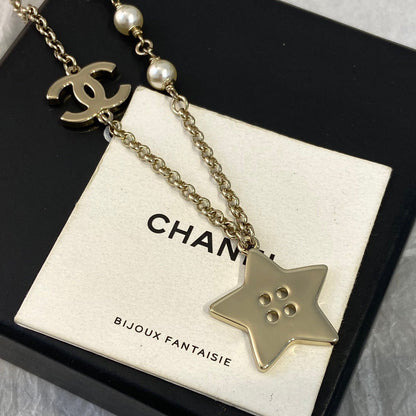 Chanel Star Gold Necklace