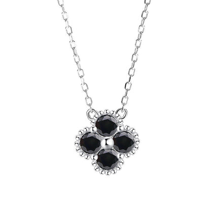 Moissanite Dainty Clover Necklace Bracelet Earrings