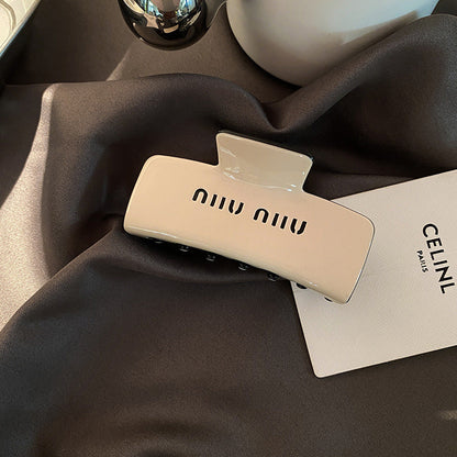 Miu Miu Black White Hair Claw