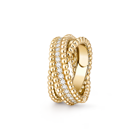 VCA Perl茅e diamonds duo ring