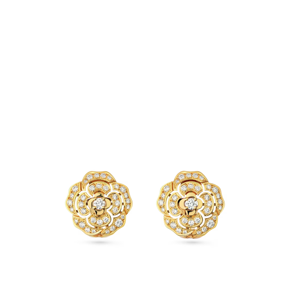 Chanel Bouton de Cam鑼卨ia Earrings