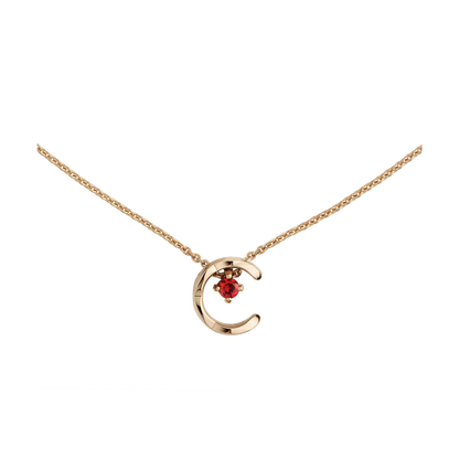 Chanel Coco Necklace Ruby Beige Gold
