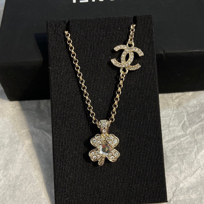 Chanel Clover Diamond Necklace