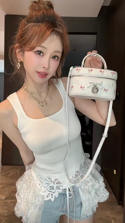Chanel Dumbell Pearl Necklace