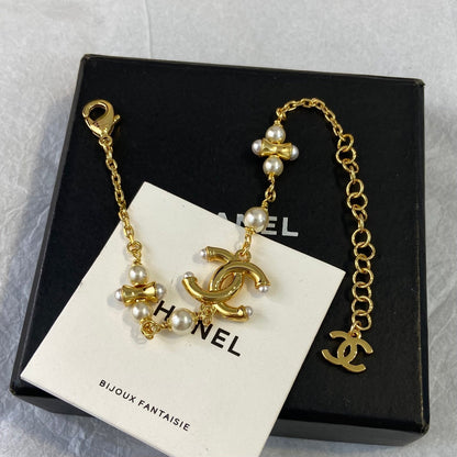 Chanel Dumbell Pearl Bracelet
