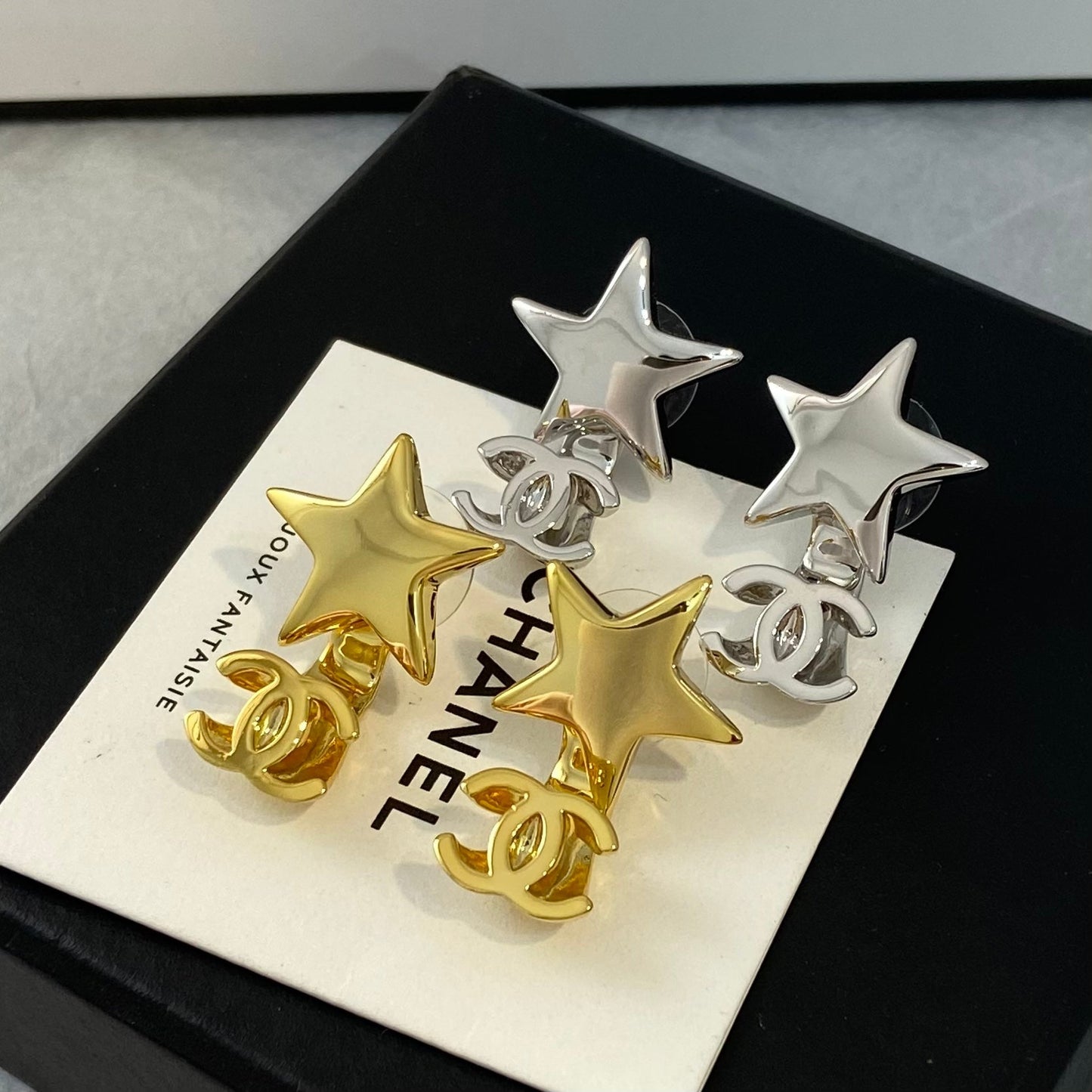 Chanel Star Earrings