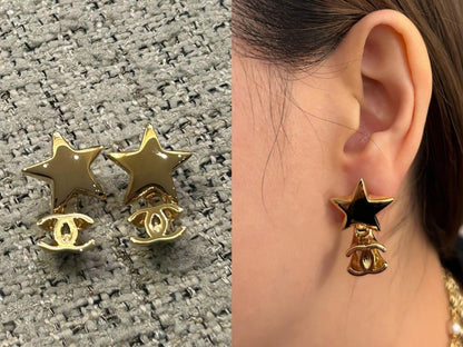 Chanel Star Earrings